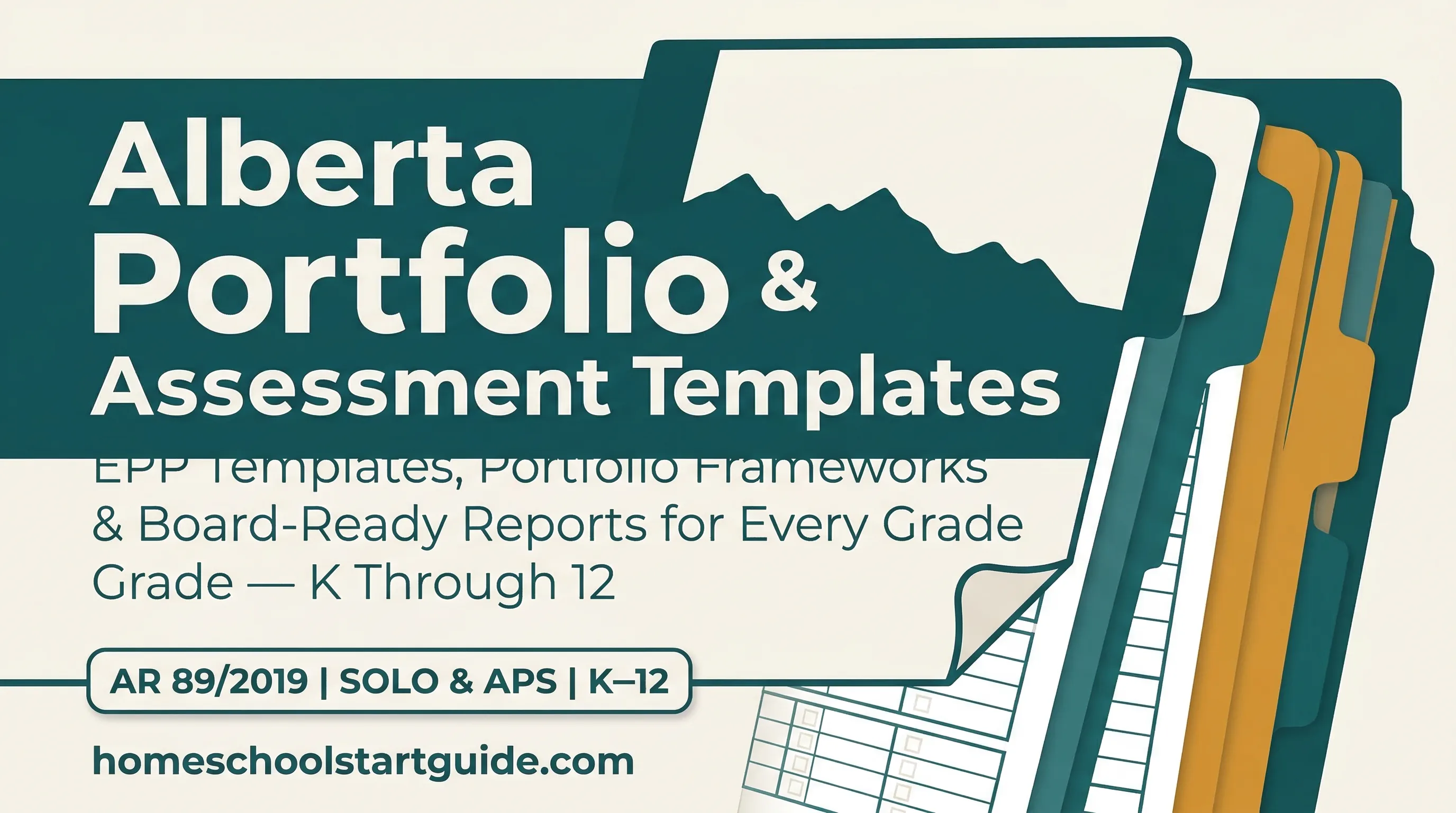 Alberta Portfolio & Assessment Templates — The Complete Documentation System for Alberta Home Education