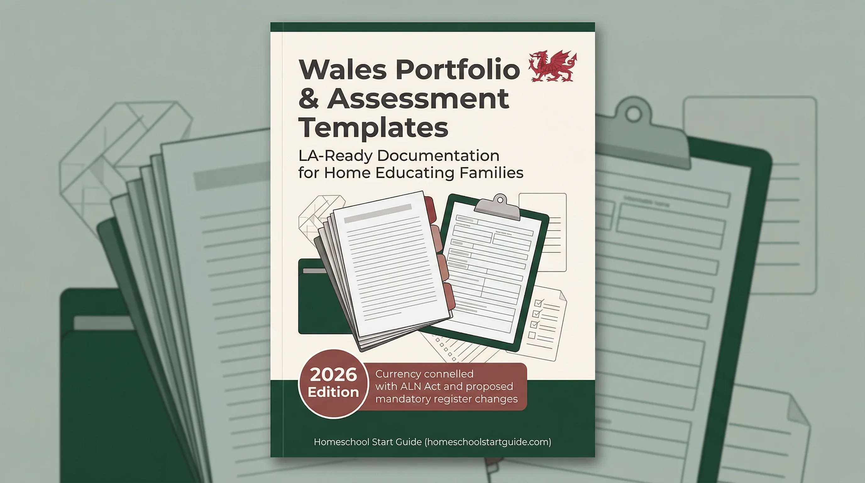 Wales Portfolio & Assessment Templates — Document Your Home Education, Handle LA Enquiries, and Navigate WJEC GCSEs with Confidence