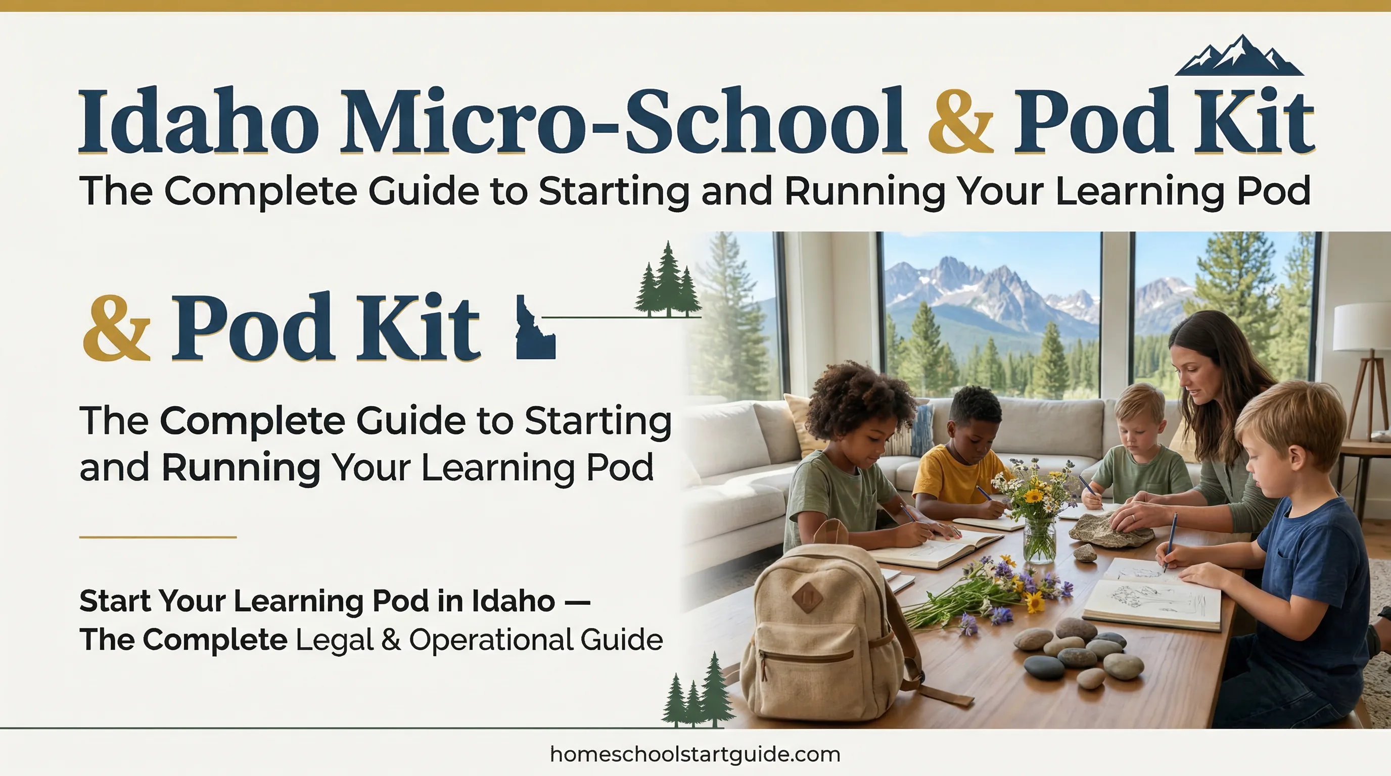 Idaho Micro-School & Pod Kit — Legal Structure, Zoning Navigation for Treasure Valley and North Idaho, Advanced Opportunities Funding Access, Facilitator Contracts, Parent Agreements, Cost-Sharing Budget Templates, and Complete Setup Guide for Idaho Learning Pods and Micro-Schools