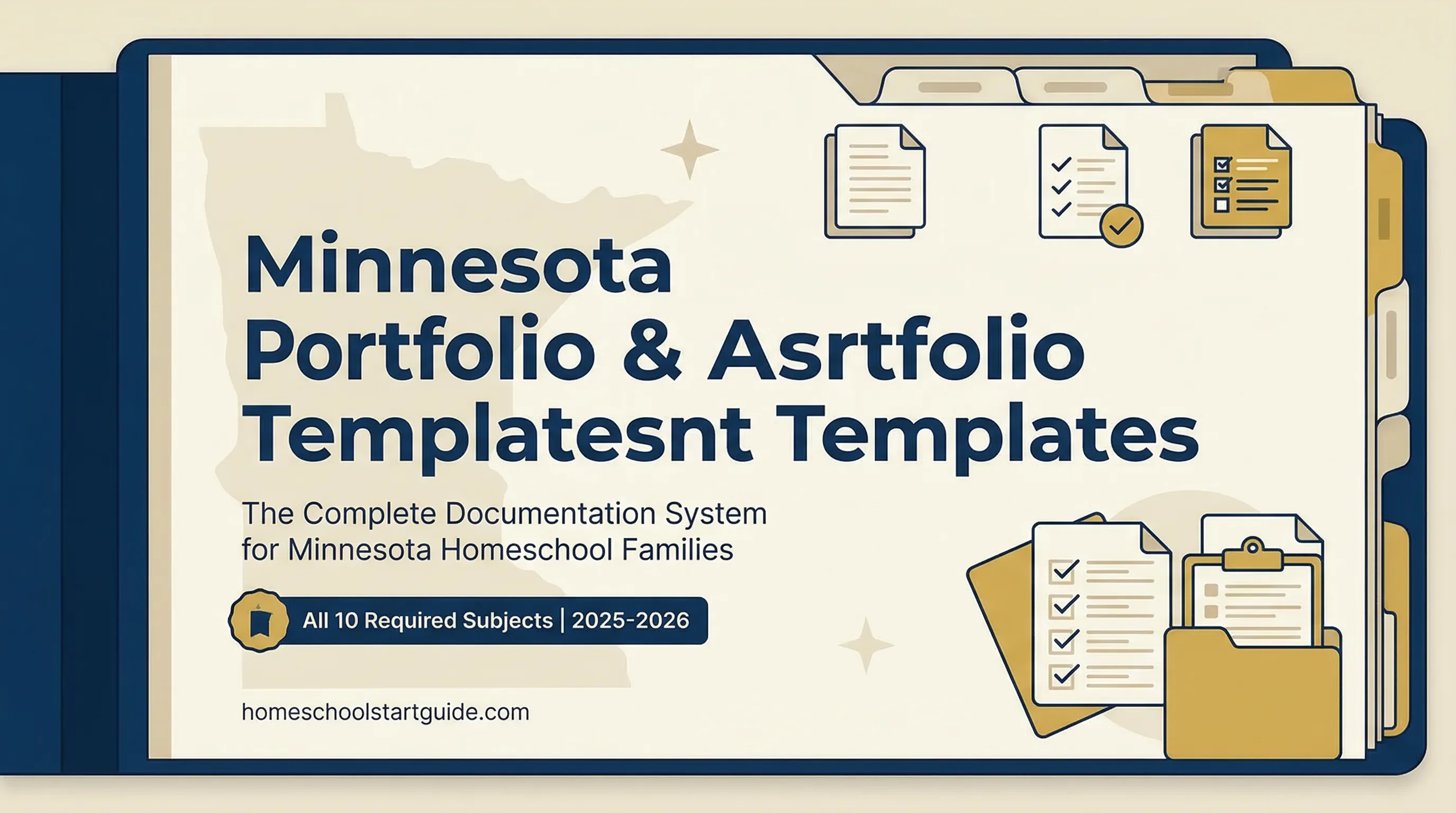 Minnesota Portfolio & Assessment Templates — 10-Subject Compliance, Annual Testing Prep, PSEO Transcripts, K-12 Tax Credit Tracking, and Documentation for Minnesota Homeschoolers