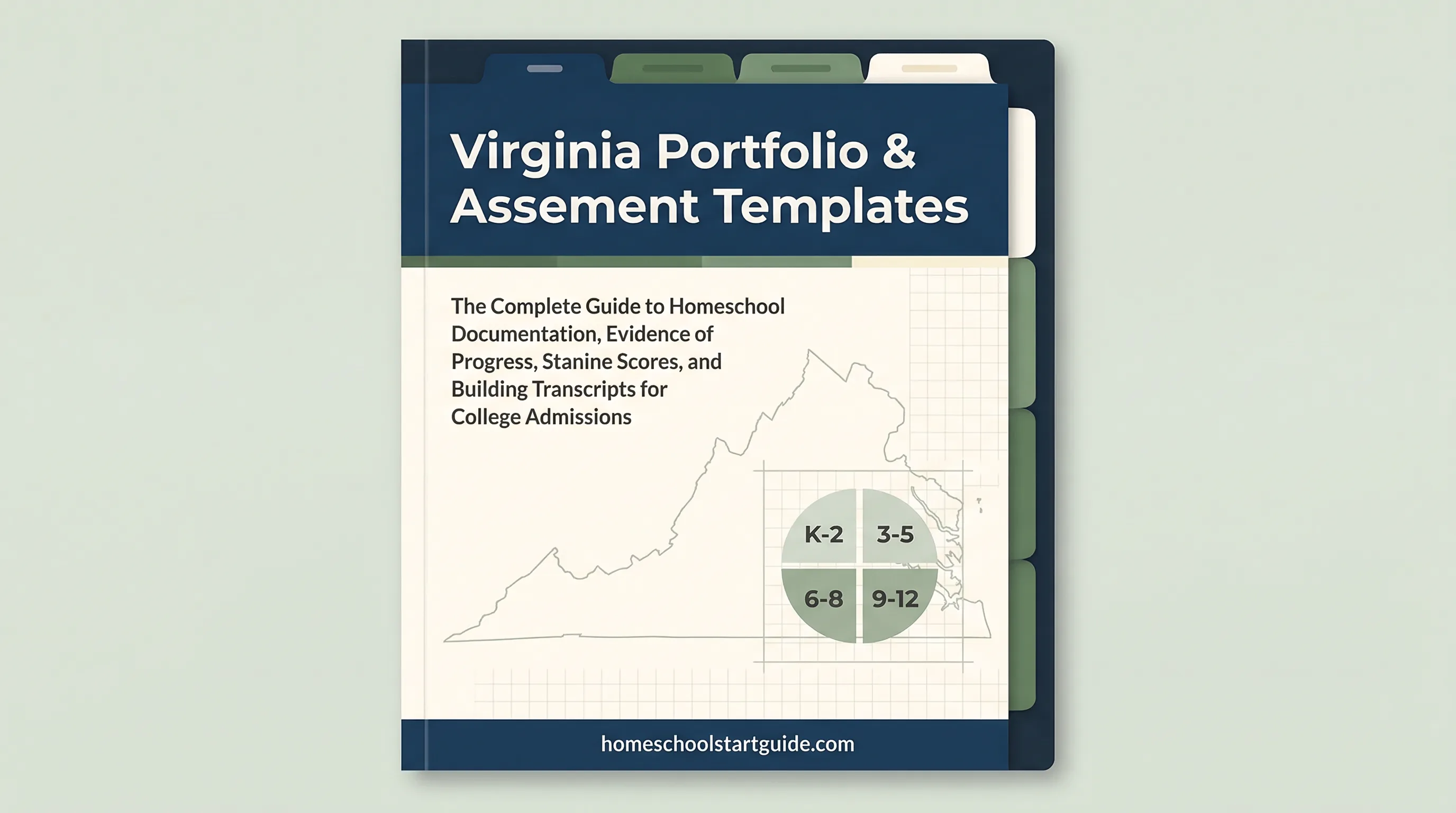 Virginia Portfolio & Assessment Templates — Evidence of Progress, Stanine Score Guidance, Transcript Creation, and Grade-Level Documentation for Your Virginia Homeschool